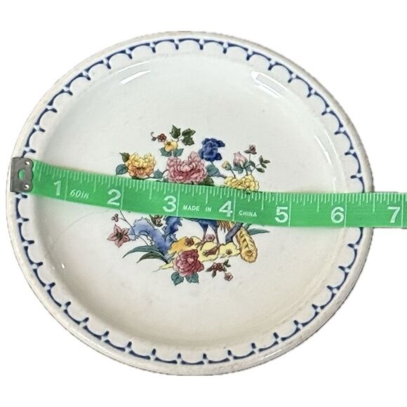 Vintage Syracuse China Peacock Plate - Econo-Rim, Collectible Dinnerware - Picture 6 of 7